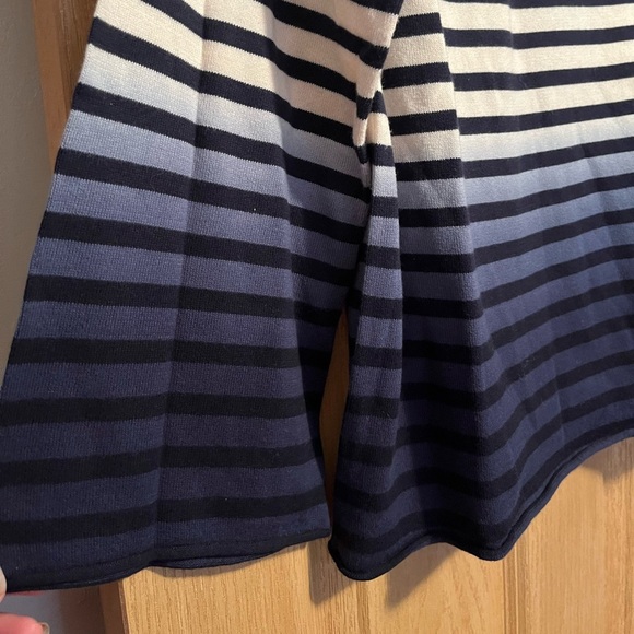 J.Crew Navy Dip-Dye Striped Ombre Sweater NWT - Picture 5 of 8